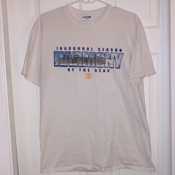 Royal Caribbean Harmony of the Seas white L shirt - Picture 1 of 2